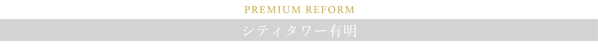 PREMIUM REFORM　シティタワー有明